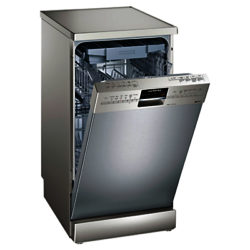 Siemens SR26T891GB Freestanding Slimline Dishwasher, Stainless Steel
